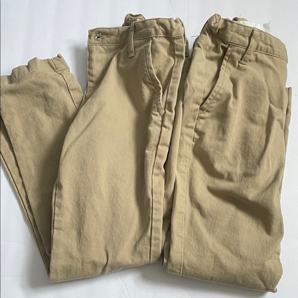 Boy’s Slim fit Tan Pants (2 pairs)